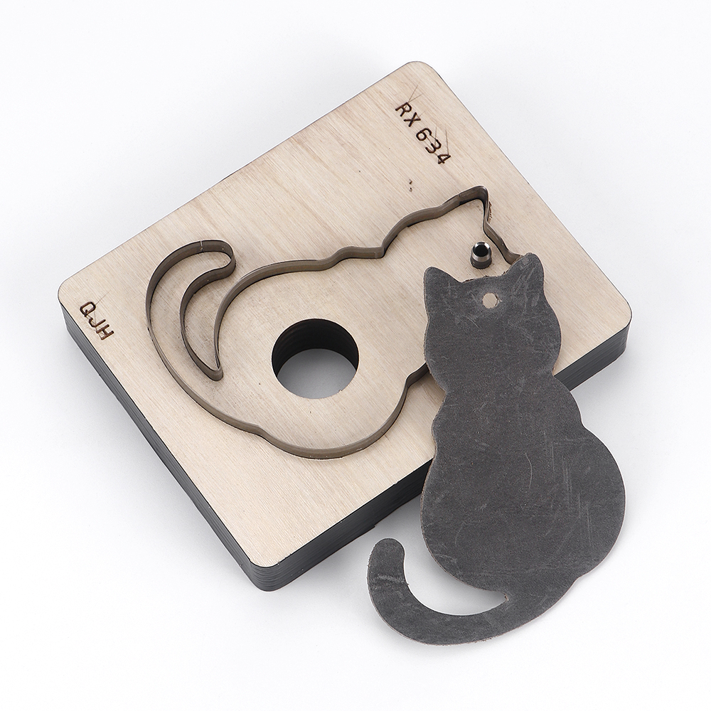 1Pcs Cat Shaped Punch Template - огляд і ціна Leatherwork Templates