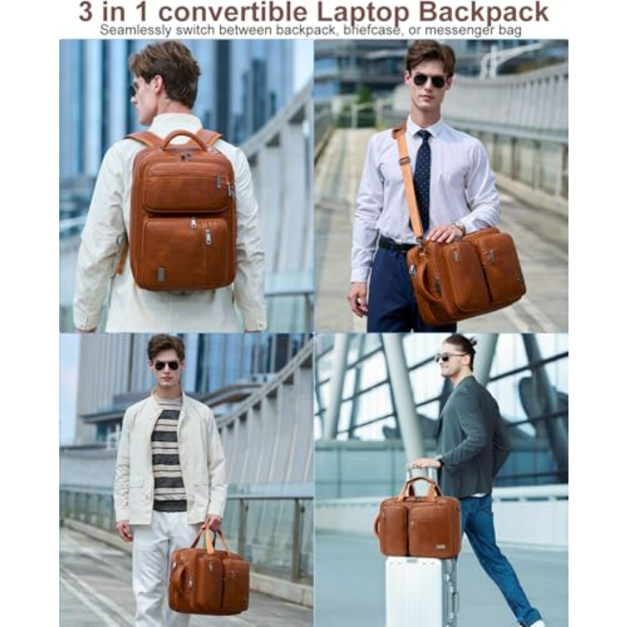 weiatas 3-in-1 Vegan Leather C - огляд і ціна Leather Work Womens Backpack