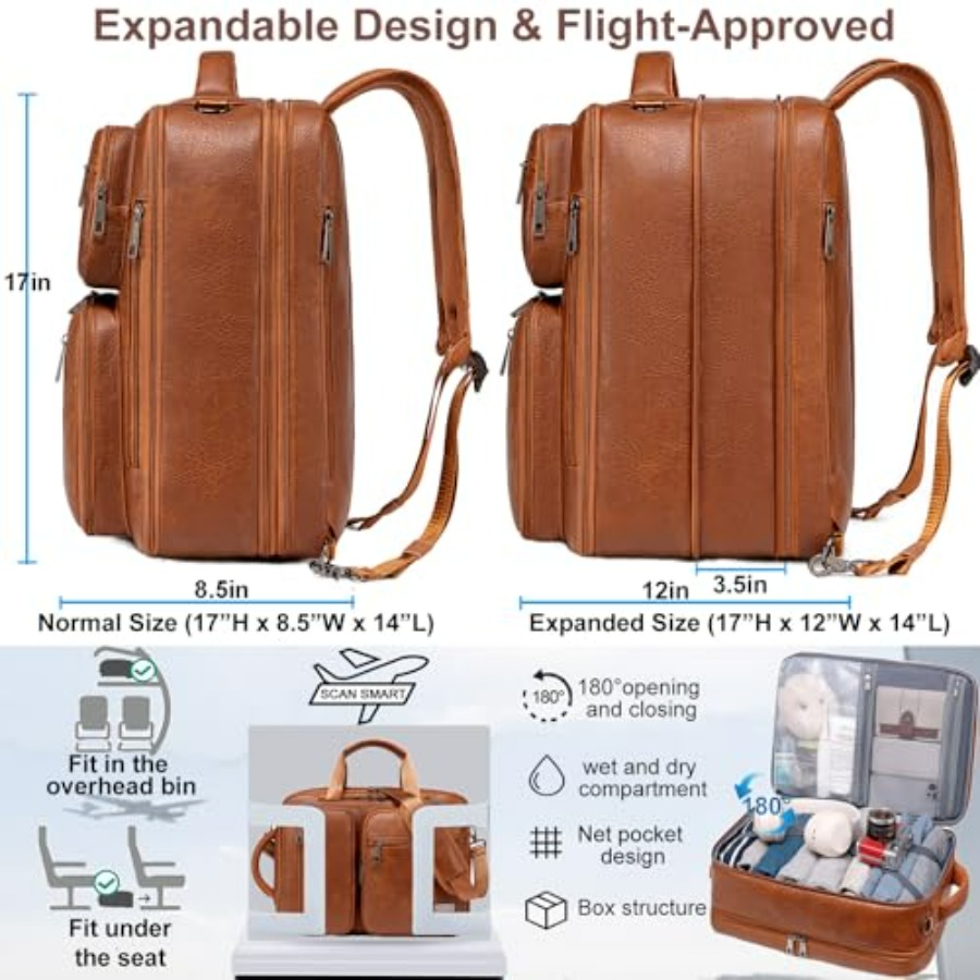 weiatas 3-in-1 Vegan Leather C - огляд і ціна Leather Work Womens Backpack