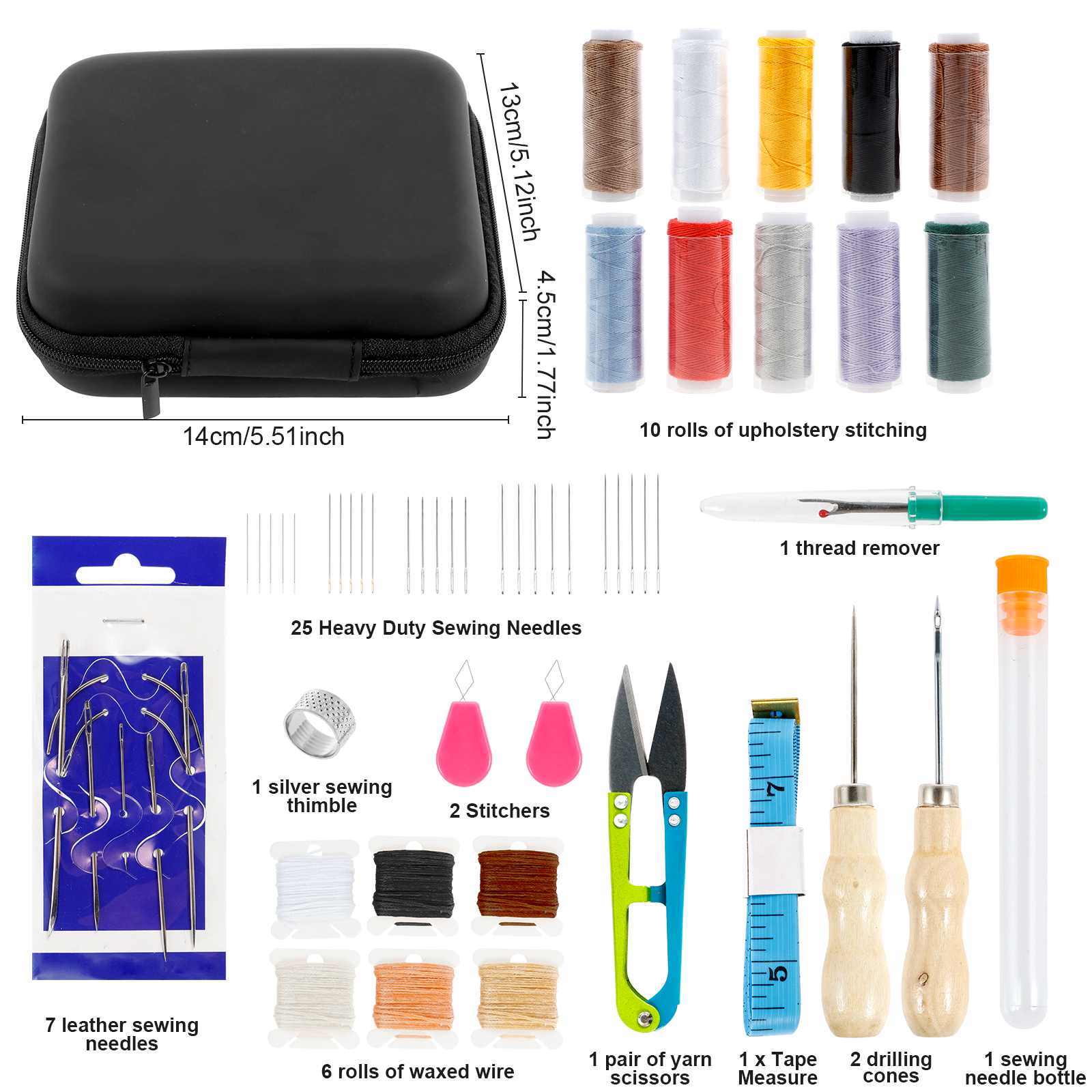 Leather Sewing Kit Portable Le - огляд і ціна Upholstery Leather Work