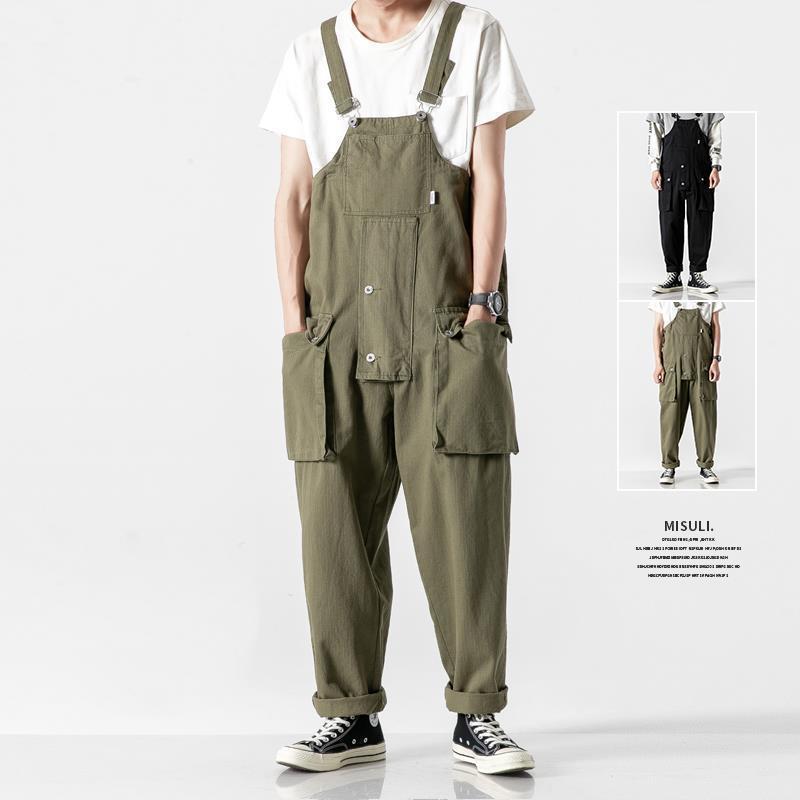 Men's Japanese Retro Overalls  - огляд і ціна Leather Work Overalls