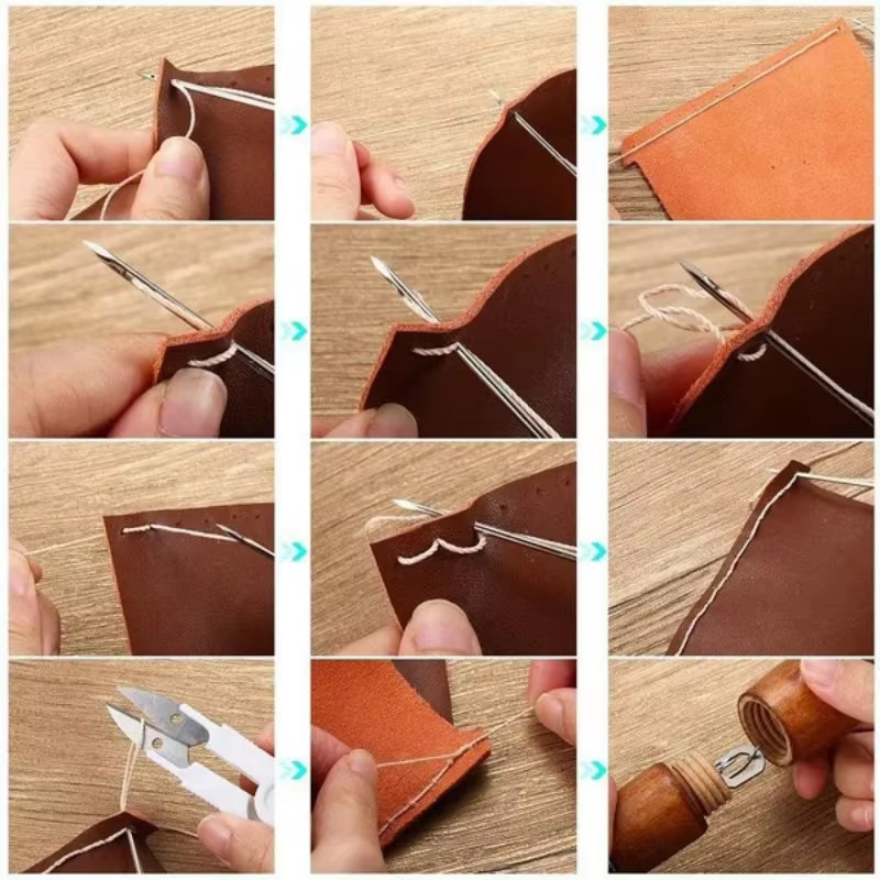 1 Set Leather Sewing Stitching - огляд і ціна Waxed Thread Linen
