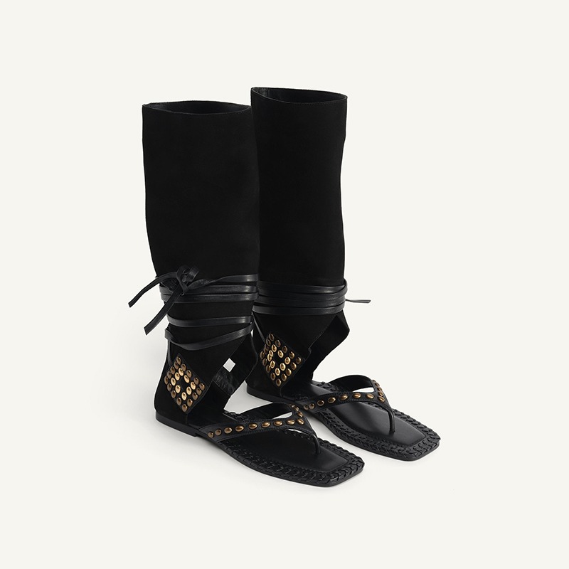 Summer Flat with Gladiator San - огляд і ціна Leatherwork Rivets