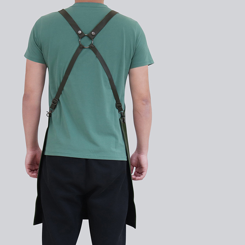 pu leather apron custom logo w - огляд і ціна Leather Work Overalls