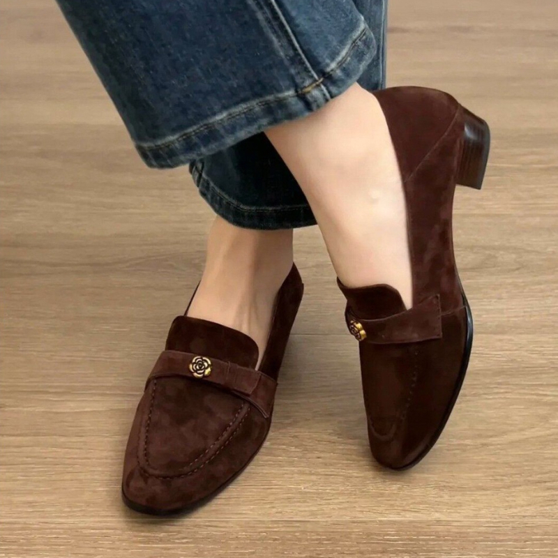 Loafers for Women 2026 New Sty - огляд і ціна Leather Work Heels