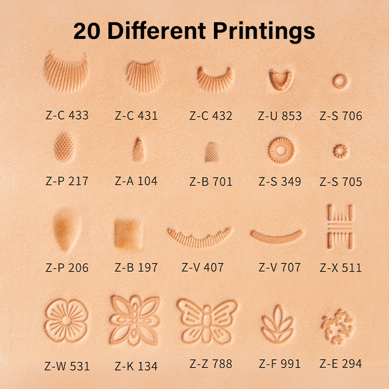 WUTA Leather Stamping Tools Sk - огляд і ціна Leather Stamp Set