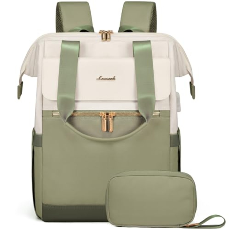 Laptop Backpack for Women, 15. - огляд і ціна Leather Work Womens Backpack