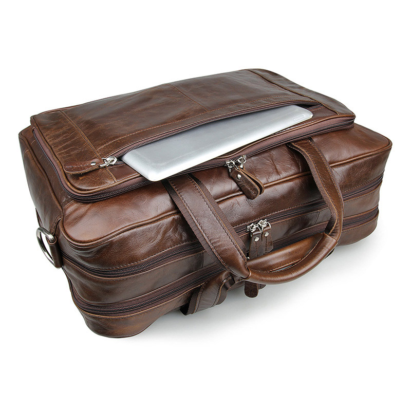 LACHIOUR Genuine Leather Men B - огляд і ціна Leather Work Handbag